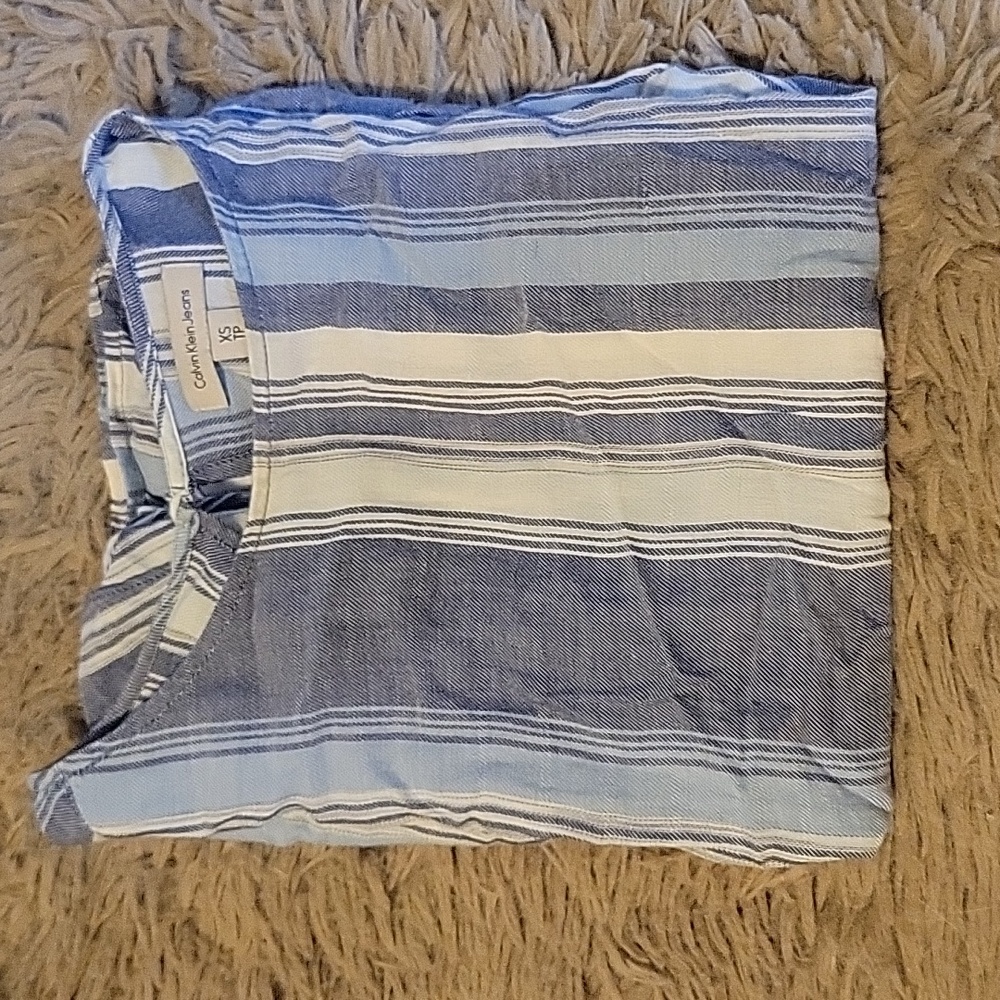 Striped Blue Beautiful Blouse